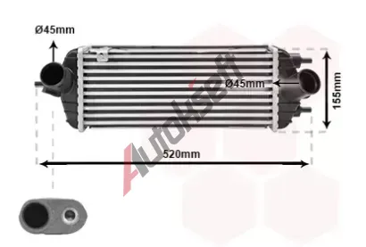 VAN WEZEL Chladi vzduchu intercooler VAW 82014708, 82014708