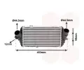 Chladi vzduchu intercooler VAN WEZEL ‐ VAW 82014711