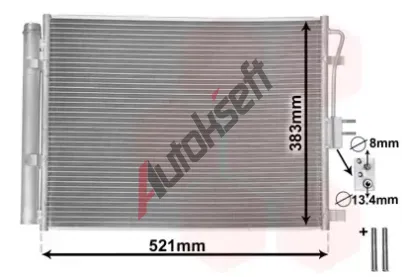 VAN WEZEL Kondenz�tor klimatizace *** IR PLUS *** VAW 82015701, 82015701