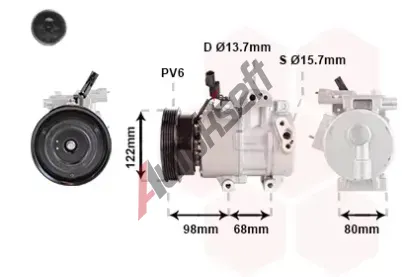 VAN WEZEL Kompresor klimatizace VAW 8201K703, 8201K703