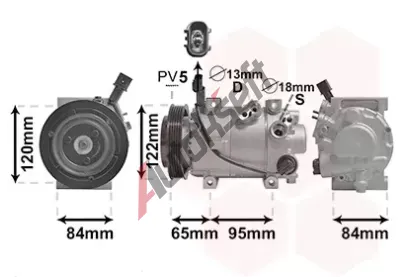 VAN WEZEL Kompresor klimatizace VAW 8201K710, 8201K710
