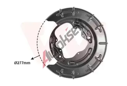 VAN WEZEL Ochrann plech proti neistotm brzdovho kotoue VAW 8207373, 8207373