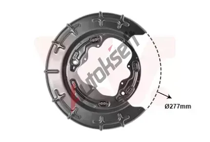 VAN WEZEL Ochrann plech proti neistotm brzdovho kotoue VAW 8207374, 8207374