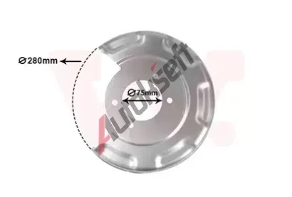 VAN WEZEL Ochranný plech proti nečistotám brzdového kotouče VAW 8244373, 8244373 VAN WEZEL Ochranný plech proti nečistotám brzdového kotouče VAW 8244373, 8244373