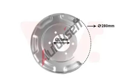 VAN WEZEL Ochrann� plech proti ne�istot�m brzdov�ho kotou�e VAW 8244374, 8244374