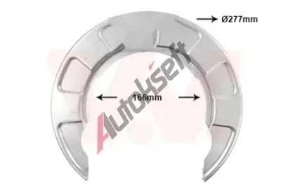 VAN WEZEL Ochranný plech proti nečistotám brzdového kotouče VAW 8251373, 8251373 VAN WEZEL Ochranný plech proti nečistotám brzdového kotouče VAW 8251373, 8251373