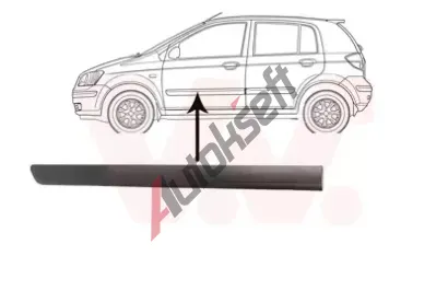 VAN WEZEL Ozdobná / ochranná lišta dveří VAW 8252423, 8252423 VAN WEZEL Ozdobná / ochranná lišta dveří VAW 8252423, 8252423