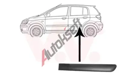 VAN WEZEL Ozdobná / ochranná lišta dveří VAW 8252425, 8252425 VAN WEZEL Ozdobná / ochranná lišta dveří VAW 8252425, 8252425