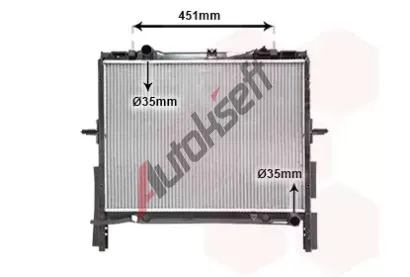 VAN WEZEL Chladi vody VAW 83002133, 83002133