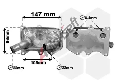 VAN WEZEL Chladič oleje VAW 83003215, 83003215 VAN WEZEL Chladič oleje VAW 83003215, 83003215