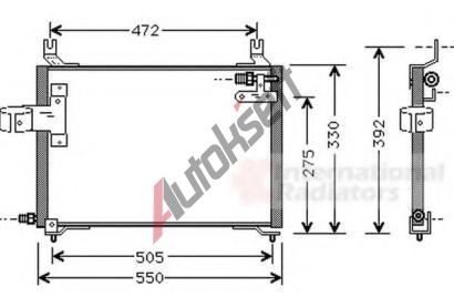VAN WEZEL Kondenztor - klimatizace VAW 83005006, 83005006