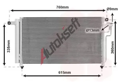 VAN WEZEL Kondenztor - klimatizace VAW 83005081, 83005081