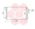 Kondenztor klimatizace VAN WEZEL ‐ VAW 83005153
