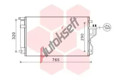 VAN WEZEL Kondenztor klimatizace VAW 83005153, 83005153