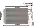 Kondenztor klimatizace VAN WEZEL ‐ VAW 83005206