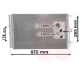 Kondenztor klimatizace VAN WEZEL ‐ VAW 83005229