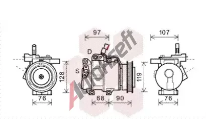 VAN WEZEL Kompresor klimatizace VAW 8300K161, 8300K161