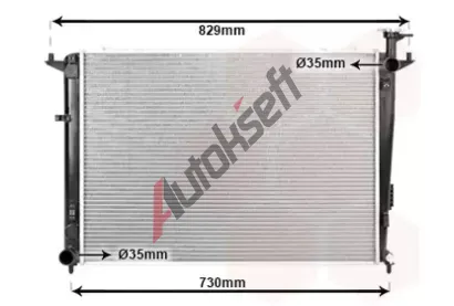 VAN WEZEL Chladi vody VAW 83012707, 83012707
