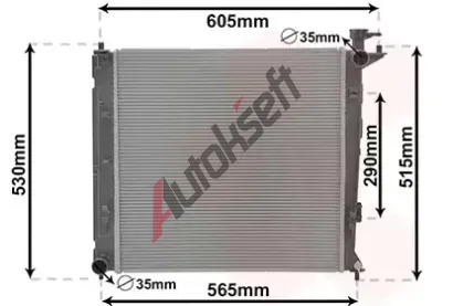 VAN WEZEL Chladi� vody VAW 83012710, 83012710
