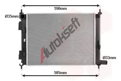 VAN WEZEL Chladi vody VAW 83012726, 83012726