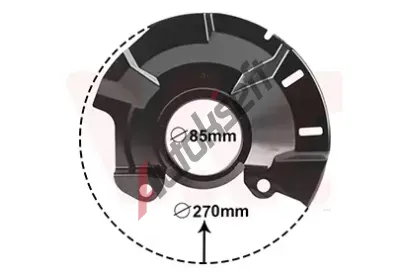 VAN WEZEL Ochrann� plech proti ne�istot�m brzdov�ho kotou�e VAW 8323371, 8323371