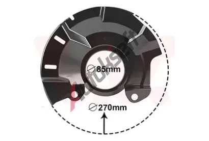 VAN WEZEL Ochranný plech proti nečistotám brzdového kotouče VAW 8323372, 8323372 VAN WEZEL Ochranný plech proti nečistotám brzdového kotouče VAW 8323372, 8323372