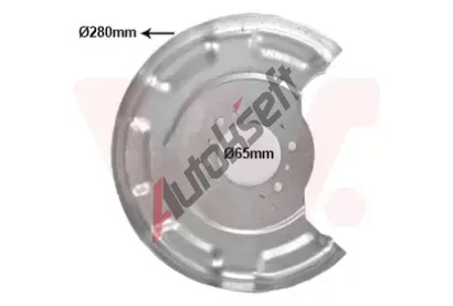 VAN WEZEL Ochrann� plech proti ne�istot�m brzdov�ho kotou�e VAW 8323373, 8323373