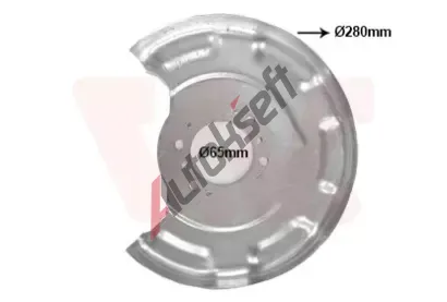 VAN WEZEL Ochrann� plech proti ne�istot�m brzdov�ho kotou�e VAW 8323374, 8323374