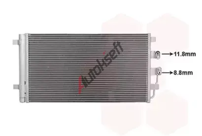 VAN WEZEL Kondenz�tor klimatizace VAW 88015700, 88015700