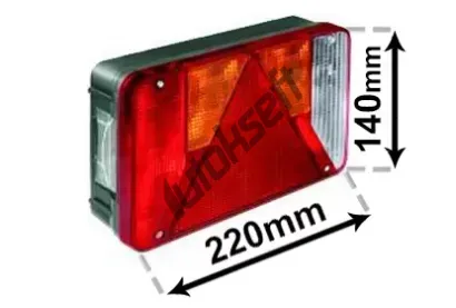 VAN WEZEL Zadn� sv�tlo VAW 9902926, 9902926