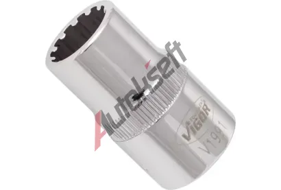 VIGOR Sada šestiúhelníkových nástrček 1/2 inch / 12.5 mm Socket with multi-purpose profile VGR V1991, V1991 VIGOR Sada šestiúhelníkových nástrček 1/2 inch / 12.5 mm Socket with multi-purpose profile VGR V1991, V1991