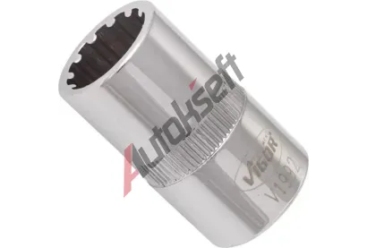 VIGOR Sada �esti�heln�kov�ch n�str�ek 1/2 inch / 12.5 mm Socket with multi-purpose profile VGR V1992, V1992
