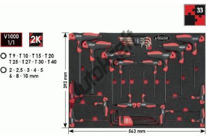 VIGOR D�lensk� modul Soft foam insert with assortment VGR V2006, V2006