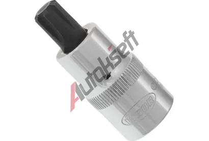 VIGOR Sada estihelnkovch nstrek 1/2 inch / 12.5 mm Ribe screwdriver socket, 55 mm VGR V2207, V2207