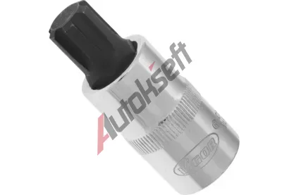 VIGOR Sada estihelnkovch nstrek 1/2 inch / 12.5 mm Ribe screwdriver socket, 55 mm VGR V2209, V2209