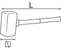 VIGOR Gumov kladivo Rubber hammer VGR V2235, V2235