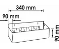 VIGOR Drk doz, dlensk vozk Can holder short for all series up to 4 cans VGR V2393-S, V2393-S