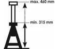 VIGOR Podstavn stolice Jack stands VGR V2477, V2477