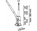 VIGOR Podstavn zvedk Bottle jack VGR V2478, V2478
