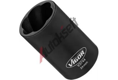 VIGOR Sada �esti�heln�kov�ch n�str�ek Extractor socket with spiral profile VGR V3744, V3744