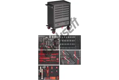 VIGOR Naov vozk VIGOR 1000 Werkstattwagen mit Sortiment VGR V4560, V4560