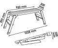 VIGOR Pracovn ploina Safety platform aluminium VGR V4638, V4638