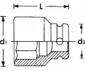 VIGOR Sla-oech-sada Impact socket set VGR V5024, V5024