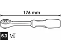 VIGOR Oto�n� r��na 360� rotary handle reversible ratchet VGR V5436, V5436