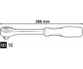 VIGOR Oto�n� r��na 360� rotary handle reversible ratchet VGR V5437, V5437