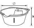 VIGOR Sbrn vana Oil drain pan 8l VGR V6300-8, V6300-8