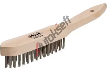 VIGOR Dr�t�n� kart�� Steel wire brush 4 rows VGR V6809-4, V6809-4