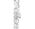 Kompletn sada tsnn motoru REINZ ‐ VR 01-52995-01