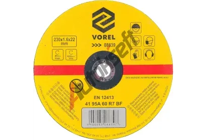 Vorel Kotouč řezný na kov 230 x 22 x 1,6 mm VRL TO-08639, TO-08639 Vorel Kotouč řezný na kov 230 x 22 x 1,6 mm VRL TO-08639, TO-08639