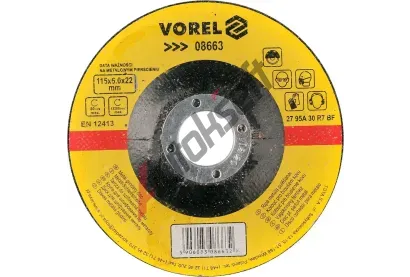 Vorel Kotou� brusn� na kov 115 x 22 x 6,0 mm vypoukl� VRL TO-08663, TO-08663